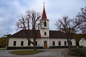 Protestant church in Willersdorf, Oberwart district, Burgenland, Austria, Europe, Central Europe
