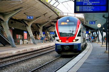 Stadelhofen Station Zurich With Swiss