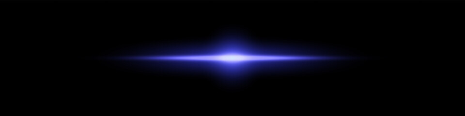 Bright horizontal beam of light on black background. Glowing laser effect creating futuristic and sci-fi aesthetics.
Suitable for technology, energy, speed and digital design themes.