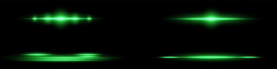 Bright horizontal beam of light on black background. Glowing laser effect creating futuristic and sci-fi aesthetics.
Suitable for technology, energy, speed and digital design themes.