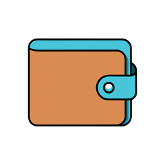 Cartoon wallet financial payment savings