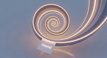 Discover ultimate calm and tranquility as a gentle spiral of light guides you towards deep relaxation, inviting you to truly unwind and embrace peace.