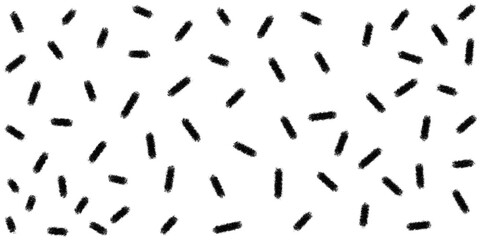 Dash seamless pattern scattered on a white background. Seamless minimal dash pattern, small elements.