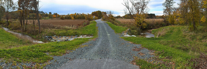 Ford on creek Zickenbach at Oberwart, Burgenland, Austria, Europe, Central Europe

