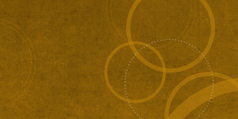 Brown abstract background with brown circle rings in faded distressed vintage grunge texture design. old geometric pattern.  Modern background concept for covers, brochures, banners, and cards .