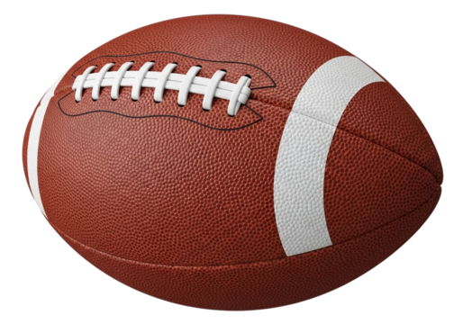 American football isolated on transparent background