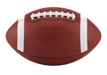 American football isolated on transparent background
