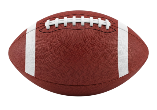 American football isolated on transparent background