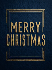 Festive New Year postcard with elegant gold ornaments on a deep midnight blue silk background celebrating a fresh start in style