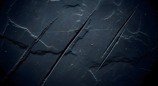 Antigua pared de estuco negro con textura de rayones y desgastes blancos.
 Pizarra negra con textura grunge con tiza