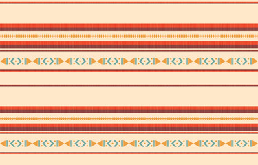 Southwest Native American seamless pattern, boho tribal Aztec Navajo geometric textile design, desert ethnic fabric background.