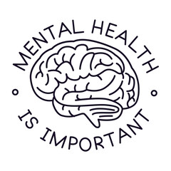 human head with brain