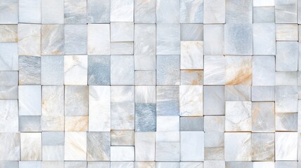 Textured Tile Mosaic: A captivating close-up showcases a mosaic composed of meticulously arranged square tiles, revealing variations in tone and texture.