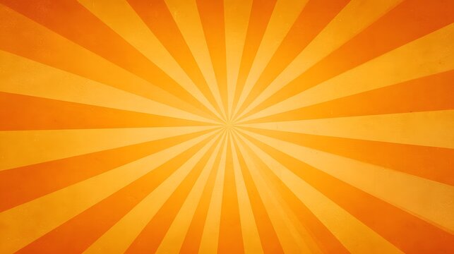Vibrant orange radial burst pattern displays a distressed textured surface - Powered by Adobe