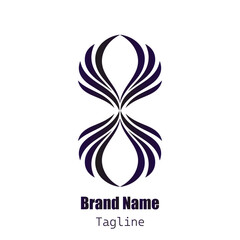 Elegant Wings Infinity Logo Design
