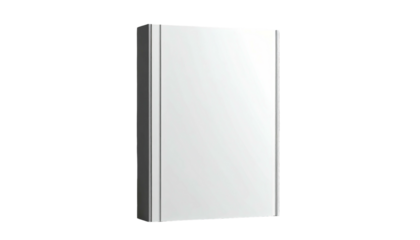 A three-dimensional representation of a rectangular white object against a black backdrop