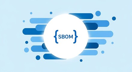 SBOM Software Bill Of Materials Cybersecurity Concept Illustration