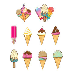 Sweet Summer Delights A Collection of Ice Cream and Popsicle Treats