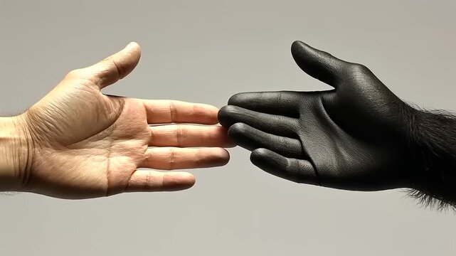 Primate Alliance: A Hand Reach for Connection Across Species Barriers, Diverse Origins