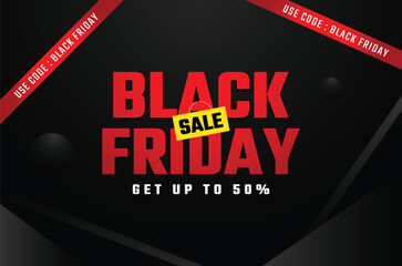 Black Friday Sale Modern Geometric Banners Marketing Design