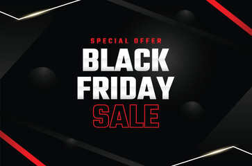 Black Friday Sale Modern Geometric Banners Marketing Design