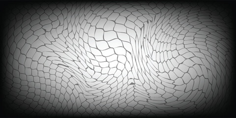 Abstract silver backdrop featuring smooth hexagon shapes and gradient shading.