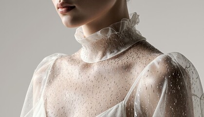 Exquisite fashion detail shines with elegance and grace under soft lighting Generative AI