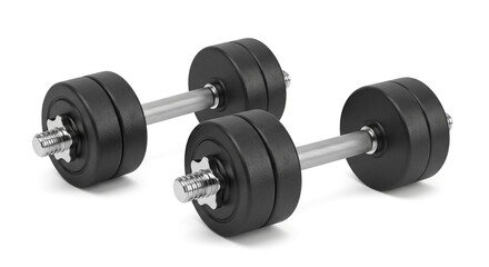 Home Gym Equipment: Pair of Adjustable Dumbbells 3D Render

Strength Training: Fitness and Workout Weight Lifting Tools

Free Weights Icon: Metal and Rubber Dumbbells for Exercise