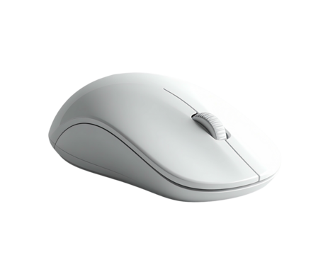 A computer peripheral in neutral shades, for wireless connectivity, isolated on a stark black background