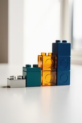 Naklejka premium Passive Income Sources as Interlocking Modular Blocks