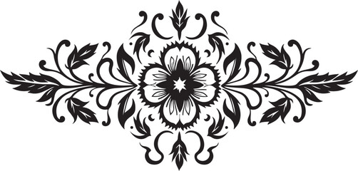 Elegant Floral Ornament Silhouette Bundle