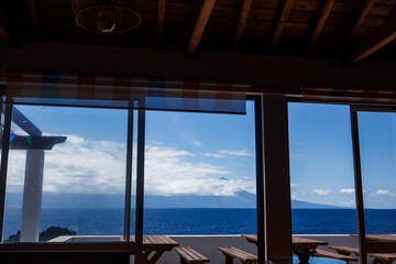 São Jorge island landscapes, Azores archipelago, travel and explore Portugal.