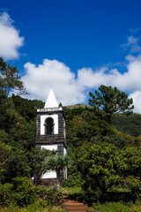 São Jorge island landscapes, Azores archipelago, travel and explore Portugal.