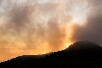 São Jorge island landscapes, Azores archipelago, travel and explore Portugal.