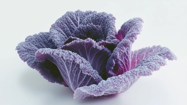 purple cabbage isolated on white