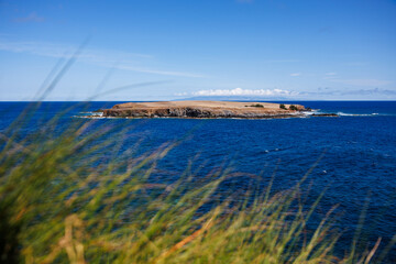 São Jorge island landscapes, Azores archipelago, travel and explore Portugal.