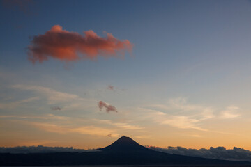 São Jorge island landscapes, Azores archipelago, travel and explore Portugal.