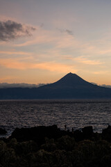 São Jorge island landscapes, Azores archipelago, travel and explore Portugal.