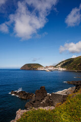 São Jorge island landscapes, Azores archipelago, travel and explore Portugal.