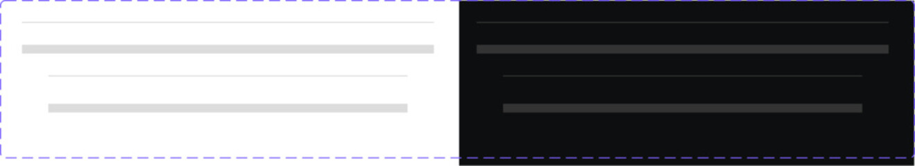 Fototapeta premium Light and dark theme interface design for mobile app development user experience and user interface design on transparent background