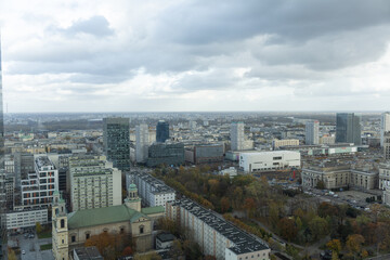 Panorama miasta z lotu ptaka