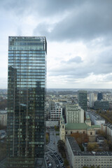 Widok na centrum miasta z lotu ptaka © Daniil