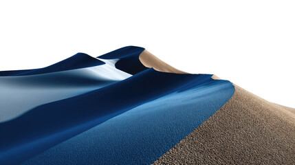Desert Dunes: Majestic desert dunes in shades of blue and gold, creating a stunning visual of natural beauty.