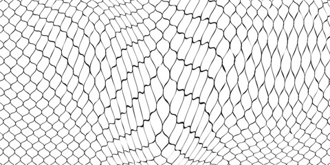 Abstract honeycomb-style pattern with black outlines on a white background.