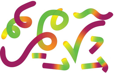 Colorful alphabet letters and numbers for kids education and learning