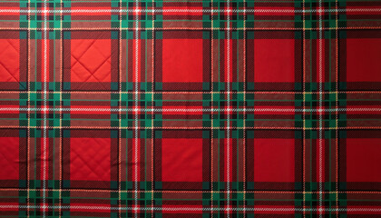 Obraz premium Scottish pattern in festive colors, texture, background, copy space
