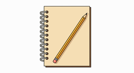 Spiral Notebook & Pencil: A Classic Duo for Notes and Creativity
