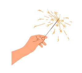 hand holding a red fireworks