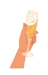 man holding a glass of wine