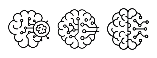 Brain computer interface bci neuralink technology ai artificial intelligence machine learning concept